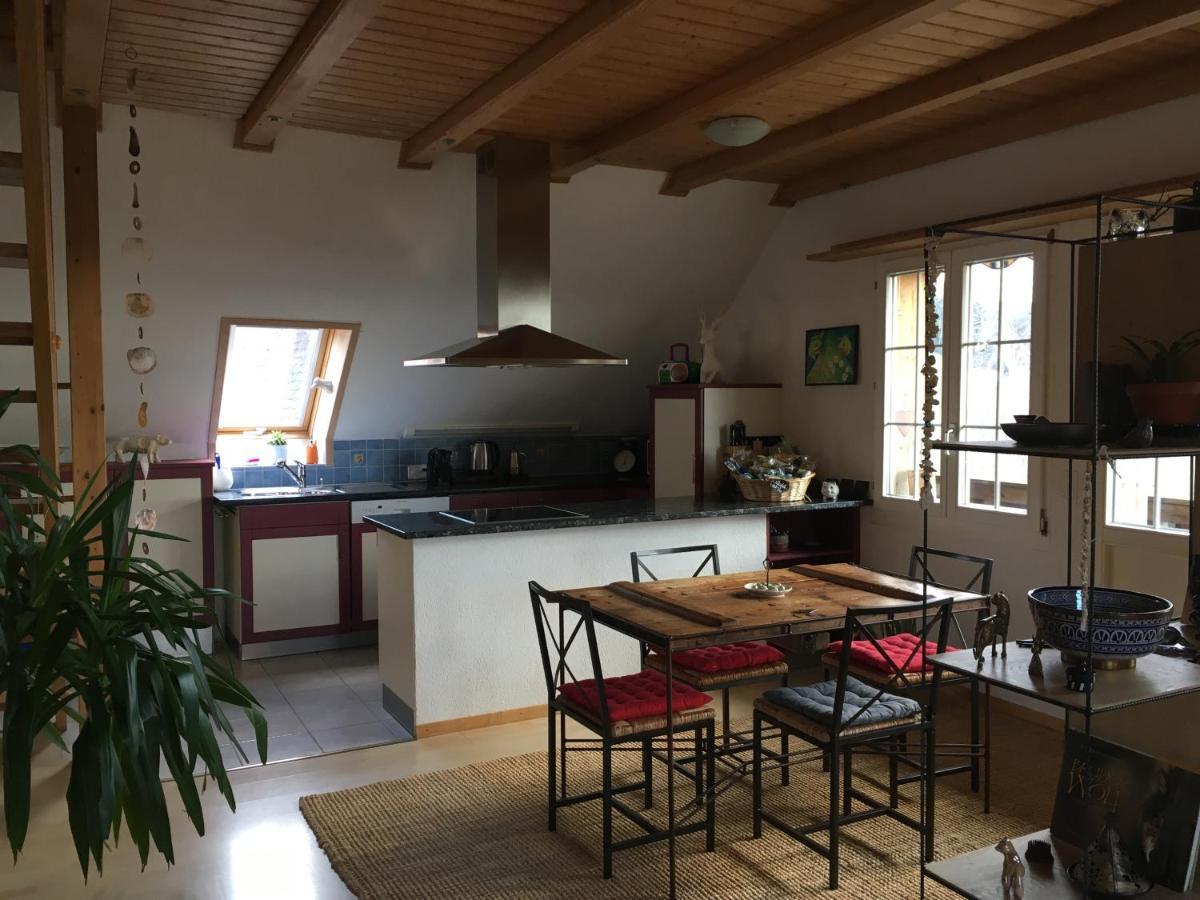 3,5 Zimmerferienwohnung Schwalbenaescht Rueeggisberg Kültér fotó